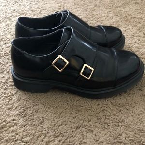 Little boy style buckled shoes